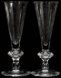 021280 STEUBEN GLASS FLUTES SET OF EIGHT H 7