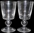 021277 STEUBEN GLASS BALUSTER GOBLETS 8 H 6 34