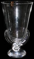 021271 STEUBEN GLASS FLOWER VASE H 8 34 DIA 5