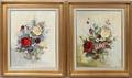 012222 LASZLO KOHONEC OILS ON CANVAS PAIR FLORAL