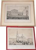 012205 19TH C RUSSIAN BLACK  WHITE LITHOGRAPHS