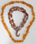 011398 AMBER BEAD NECKLACES TWO L26