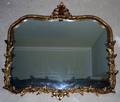 010256 GILT WOOD  GESSO MIRROR H28 L31