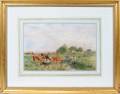 122233 HARRY BIRTLES WATERCOLOR CATTLE WATERING