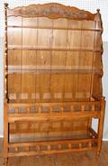 052283 OAK WELSH DRESSER WITH OPEN HUTCH TOP C 1980
