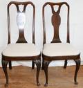 050303 QUEEN ANNE STYLE MAHOGANY SIDE CHAIRS C 1920
