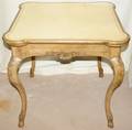 042269 FRENCH STYLE CREAM GAMES TABLE 20TH C H 30