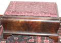 041362 AMERICAN EMPIRE MAHOGANY HINGED FOOTSTOOL