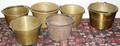 041346 AMERICAN BRASS FARM PAILS 19TH C SEVEN