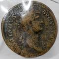 040345 HADRIAN OBV HADRIANUS AUGUSTS PP BRONZE COIN