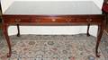 031383 CHIPPENDALE STYLE MAHOGANY FLAT TOP DESK