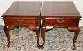 031380 QUEEN ANNE STYLE CHERRY LAMP TABLES H 23