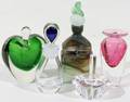 031370 CRYSTAL PERFUME BOTTLES  DRESSER ACCES