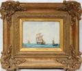 022273 G CARMICHAEL OIL ON BOARD SAILING SHIPS