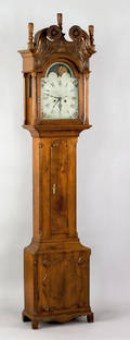 Lancaster County Pennsylvania Chippendale walnut tall case clock ca 1795