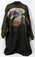 012275 JAPANESE EMBROIDERED SILK KIMONO L43