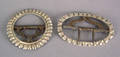 Two Philadelphia silver shoe buckles ca 1800