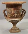 012245 GREEK EARTHENWARE CALYX KRATER 4TH3RD C BC