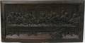 011438 CONTINENTAL OAK RELIEF PLAQUE THE LAST SUPPER