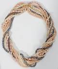 011410 MULTISTRAND FRESH WATER PEARL NECKLACE
