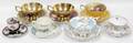 051360 ENGLISH  GERMAN PORCELAIN TEA CUPS  SAUCERS