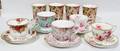 051375 ENGLISH BONE CHINA MUGS  TEA CUPS  SAUCERS