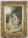 Irving Stillwell Courtship Scene Signed OC