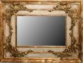 042287 ITALIAN LARGE GILT BEVELED MIRROR H 49 W 61