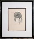 041400 LEONARD BASKIN ETCHING DEHOOGHIES SIBYL