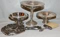 040396 ART NOUVEAU MIRROR STERLING COMPOTES FIVE