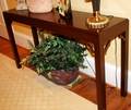 031404 CHIPPENDALE STYLE MAHOGANY CONSOLE H 28