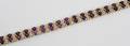 022330 18 CT AMETHYST  250 CT DIAMOND BRACELET