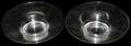 021344 STEUBEN GLASS BOWLS PAIR H 2 DIA 7 12
