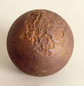 Cast iron cannon ball