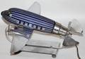 011470 COBALT GLASS  CHROME DC3 AIRPLANE LAMP L13