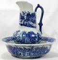 011456 VICTORIA WARE IRONSTONE WATER PITCHER  BASIN