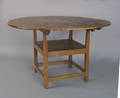 New England pine and maple chair table late 18th c