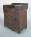 Federal mahogany miniature dresser ca 1815