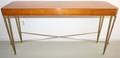 051411 MODERN METALBASE CONSOLE TABLE H 29 W 57
