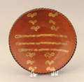 Redware pie plate 19th c
