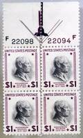 040440 US POSTAGE PLATE BLOCK 1DOLLAR STAMPS