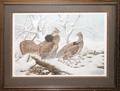 032428 BASIL EDE LITHO RUFFED GROUSE IN SNOW