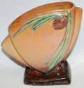 030434 ROSEVILLE PINECONE PATTERN POTTERY VASE