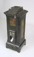 French cast iron stove with ceramic tiles