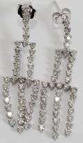 020403 18KT WHITE GOLD AND DIAMOND EARRINGS