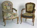 Two French style armchairs