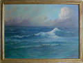Oil on canvas seascape