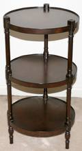 042394 ENGLISH STYLE MAHOGANY THREETIER TABLE H 25