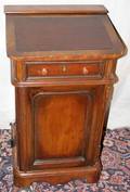 042392 ENGLISH WALNUT CAPTAINS DESK C 1870 H 32