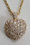 042376 1 CT DIAMOND HEART CLUSTER PENDANT DIA 12